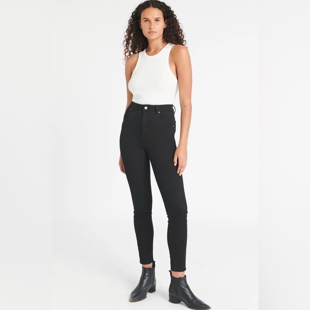 Rolla's Eastcoast Ankle High Rise Super Skinny Jeans / Black Stretch 25